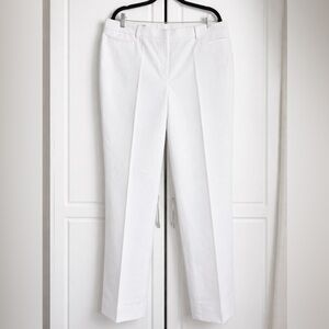 Brooks Brothers 346 Natalie Fit White Pants - Size 14 - 100% Cotton - Workwear